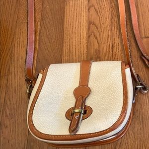 Dooney and Bourke small cream pebbled leather bag